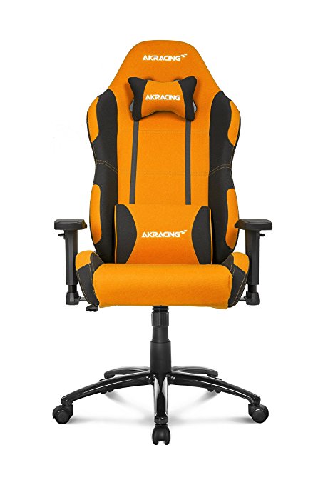 AKRacing Prime Series Premium Gaming Chair with High Backrest, Recliner, Swivel, Tilt, Rocker and Seat Height Adjustment Mechanisms with 5/10 warranty Orange