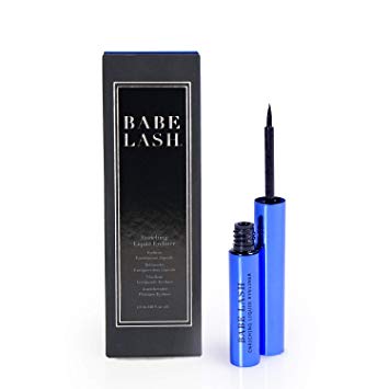 Babe Lash Enriching Liquid Eyeliner, Liquid Eyeliner with Peptides, Smooth, Precise, Slim & Long Lasting, Water Resistant, Smudge-proof, Pigmented for Definition, Perfect for Eye Makeup, Black, 1.5 ML