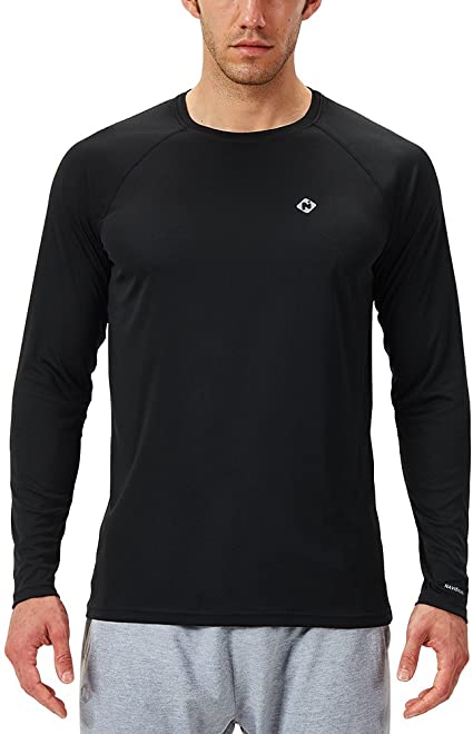 NAVISKIN Men's Sun Protection UPF 50  UV Outdoor Long Sleeve T-Shirt