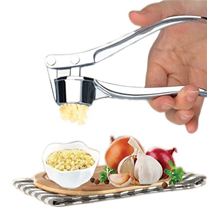Garlic Press ,Xjoyous - Easy Useful Handy Kitchen Gadgets Garlic Stainless Steel for Kitchen Tools