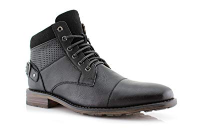 Polar Fox Christopher MPX806057 Mens Casual Work Lace Up Classic Motorcycle Combat Boots