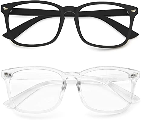 Blue Light Blocking Glasses, Computer Reading/Gaming/TV/Phones Glasses for Women Men,Anti Eyestrain & UV Glare