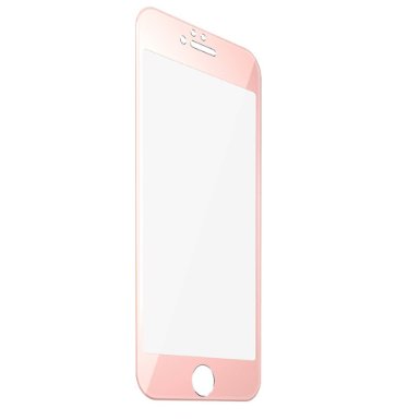 iPhone 6S Screen Protector, Rose Gold Screen Protector, F-color Full Coverage Best Protection for Apple iPhone 6S 2015, Alloy Metal Frame and Tempered Glass, Anti Glare, Anti Shatter, Easy to Install