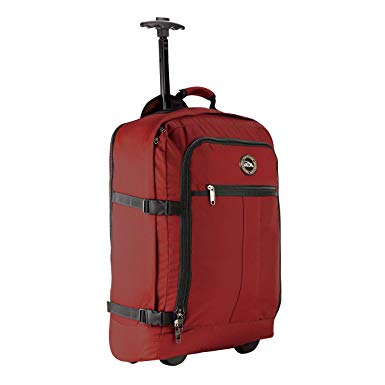 Cabin Max Lyon Flight Approved Bag Wheeled Hand Luggage - Carry on Trolley Backpack 44L 55x40x20cm