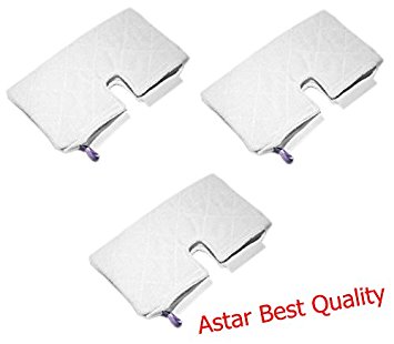 Astar ® 3 Pack Rectangle Microfiber Pad for Shark Pocket Steam Mop S3550 S3501 S3601 S3901