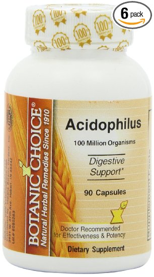 Botanic Choice Acidophilus 90 Capsules (Pack of 6)