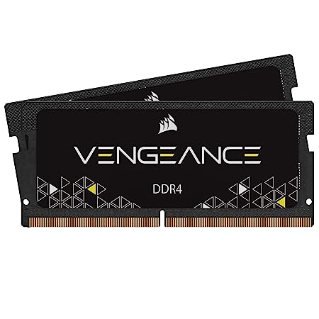 Corsair Vengeance Performance SODIMM Memory 16GB (2x8GB) DDR4 3200MHz CL22 Unbuffered for 8th Generation or Newer Intel Core i7, and AMD Ryzen 4000 Series Notebooks