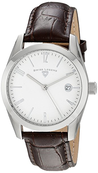 Swiss Legend Men's 22038-02-BRWS Peninsula Analog Display Swiss Quartz Brown Watch