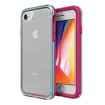 Lifeproof SLAM Series Case for iPhone 8 & 7 (ONLY) - Retail Packaging - Aloha Sunset (Clear/Blue Tint/Process Magenta)