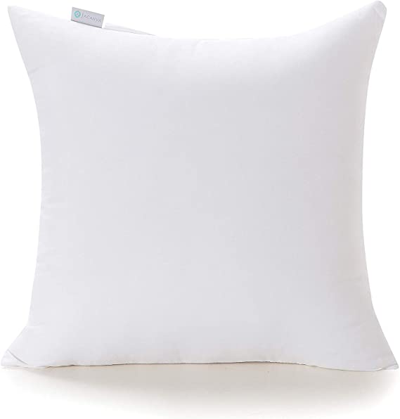 Acanva 20 x 20 Premium Hypoallergenic Polyester Stuffer Square Form Sham Throw Pillow Inserts, 20"-1P
