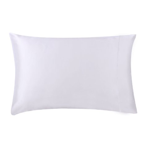 OOSilk 100% Pure Mulberry Silk Pillowcase 19mm 1pc Hypoallergenic Skin Beauty,Envelope Style,King, Ivory
