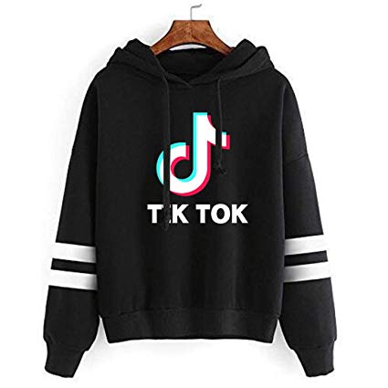 ASZX Women Fashion Tok TIK Logo Hoodie Sweatshirt Fashion Casual Music Fans Jumper