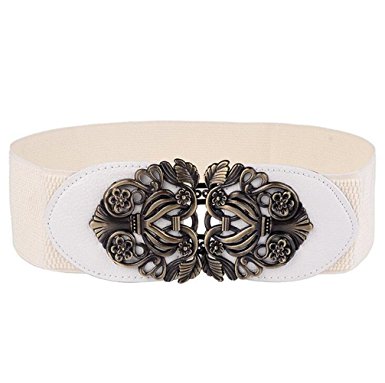 AWAYTR Women's Fashion Vintage Wide Elastic Stretch Waist Belt Waistband