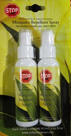 Mosquito Repellent Spray with Oil of Lemon Eucalyptus (OLE) - Helps protect against Mosquito diseases - 2 pack by MozzieStop - DEET FREE - All Natural - Prevents Insect & Bug Bites - 60ml Travel size