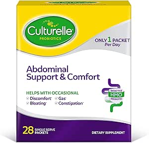 Culturelle Abdominal Support & Comfort, Daily Proactive Approach to Promote Gut Health*, Helps with Occasional Abdominal Issues, Bloating, and Gas – 28 Count(Pack of 1)