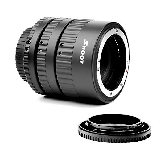 SHOOT Extension Tube Set Auto Focus Macro for Nikon D3 D3s D1 D1x D7200 D7100 D7000 D5300 D5200 D5100 D5000 D3100 D3400 D3300 D3000 D800E D800 D700 D600 D610 D300s D90 D80 D70s D60 Digital SLR Cameras