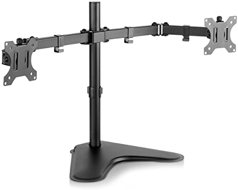 V7 DS2FSD Dual Desktop Monitor Stand (Vesa 75x75, 100x100, Up to 8 Kg Per Display)