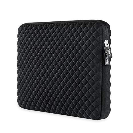 EWWE 360° Protective Laptop Sleeve Case Cover for 15 Inch New MacBook Pro with Touch Bar A1707 | 14 Inch ThinkPad, Diamond Foam Splash & Shock Resistant with Inner Bag, Black