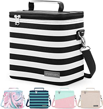 Simple Modern 4L Blakely Lunch Bag for Women & Men - Insulated Kids Lunch Box Stripes: Tuxedo