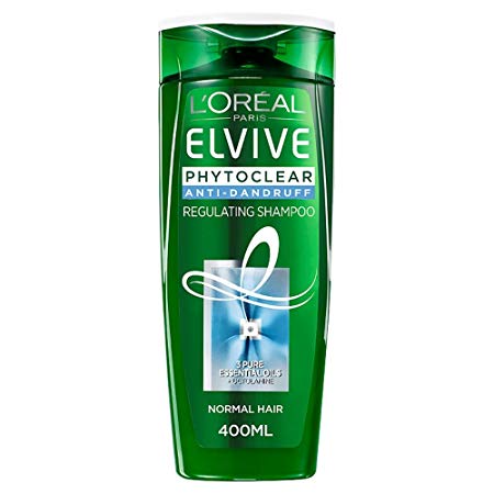 L'Oreal Paris Elvive Phytoclear Anti-Dandruff Regulating Shampoo 400ml