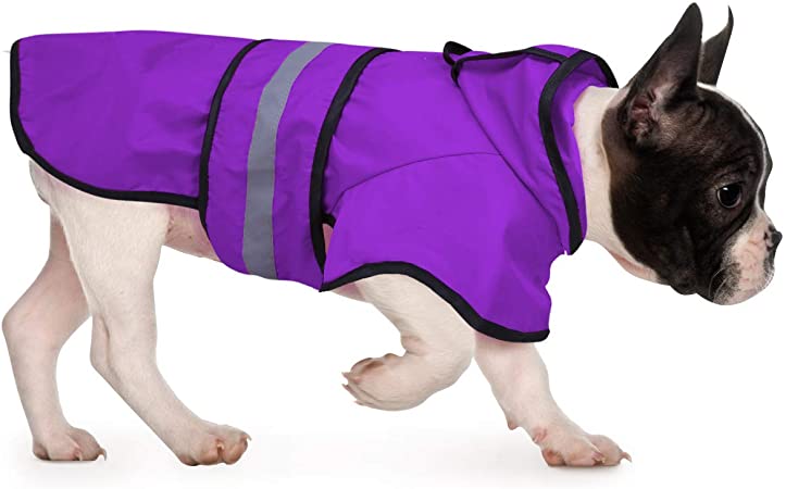 HDE Dog Raincoat Hooded Slicker Poncho for Small to X-Large Dogs and Puppies