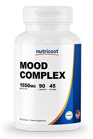 Nutricost Mood Complex 90 Capsules - Mood Enhancing Pills - Natural Formula