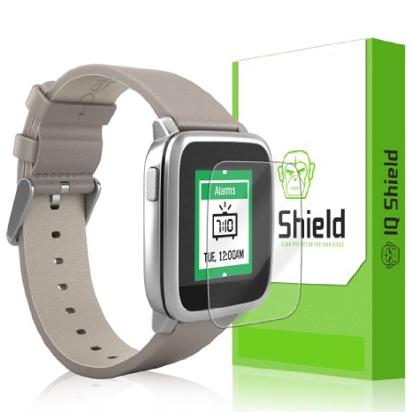 Pebble Time Steel Screen Protector, IQ Shield® LiQuidSkin (6-Pack) Full Coverage Screen Protector for Pebble Time Steel HD Clear Anti-Bubble Film - with Lifetime Warranty