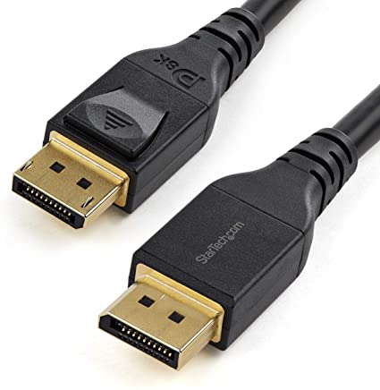 Startech.com 4m VESA Certified DisplayPort 1.4 Cable - 8K 60Hz HBR3 HDR - 13' Super UHD DisplayPort to DisplayPort Monitor Cord - Ultra HD 4K 120Hz DP 1.4 Slim Video Cable M/M DP Connector (DP14MM4M)