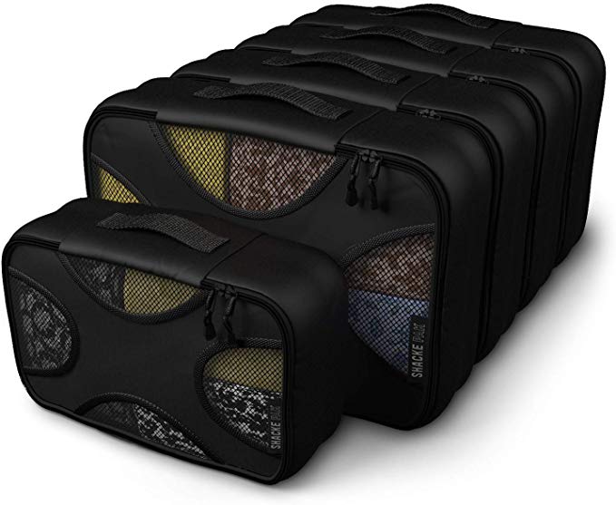 Shacke Pak - 5 Set Packing Cubes - Medium/Small – Luggage Packing Travel Organizers