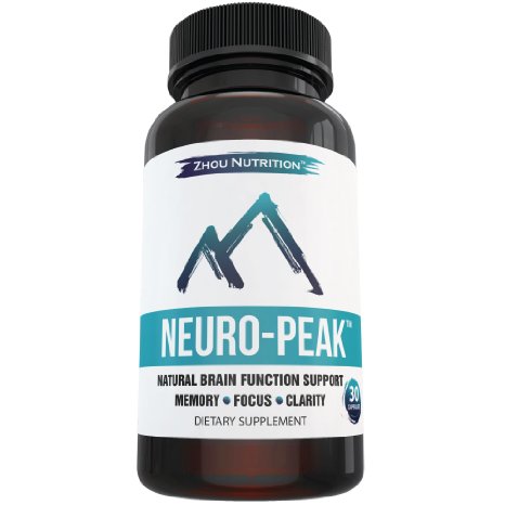Natural Brain Function Support for Memory, Focus & Clarity - Mental Performance Nootropic - Physician-Formulated To Provide Optimum Blend Of St. John's Wort, DMAE, L-Glutamine & More