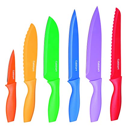 Cuisinart C55-01-12PCKS Advantage Color Collection 12-Piece Knife Set, Multicolor