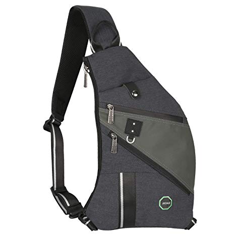 JOCHUI Sling Bag, Water Resistant Sling Backpack Crossbody Bags for Women Men Chest Pack Travel Dog Walking