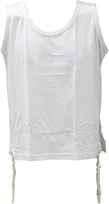 Zion Judaica 100% Cotton Comfortable Quality T-Shirt Tzitzis Garment Certified Kosher Imported from Israel