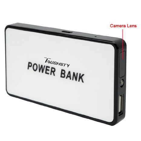 Toughstytrade 8GB 1920x1080P HD Portable Hidden Camera Power Bank Motion Activated Video Recorder DV Camcorder