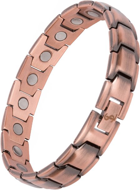 Elegant Pure Copper Magnetic Therapy Bracelet Pain Relief for Arthritis and Carpal Tunnel