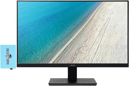 acer 24" FHD IPS (1920x1080) Monitor Bundle with Docztorm Dock, 100Hz Display, 1 HDMI 1.4, 1 VGA, AMD FreeSync, Flickerless, Ideal for Home & Business, Black (2023 Latest Model)