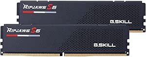 G.SKILL Ripjaws S5 Series (Intel XMP 3.0) DDR5 RAM 64GB (2x32GB) 5600MT/s CL28-34-34-89 1.35V Desktop Computer Memory UDIMM - Matte Black (F5-5600J2834F32GX2-RS5K)