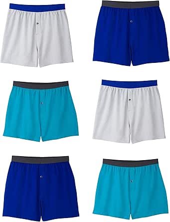 Fruit of the Loom Men's Knit Boxers Breathable Cooling Cotton Micro-Mesh Soft Flex Waistband