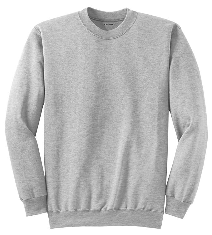 Joe's USA Men's Big and Tall Ultimate Crewneck Sweatshirts in 20 Colors