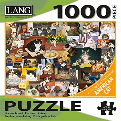 Lang American Cat Puzzles - 1000 Pc (5038025), 29 x 20