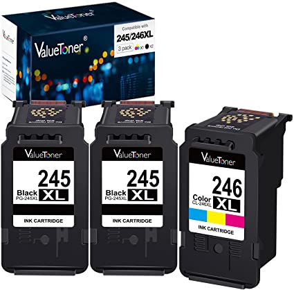 Valuetoner Ink Cartridge Replacement for Canon Pg-245Xl Cl-246Xl PG-243 CL-244 to use with MX492 MX490 MG2420 MG2520 MG2522 MG2920 MG2922 MG3022 MG3029 (3-Pack)