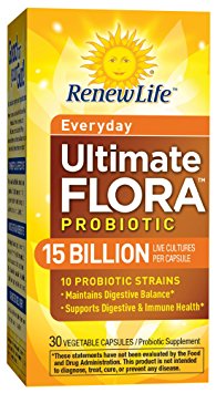 Renew Life Ultimate Flora Everyday Probiotic 15 Billion (Formerly Ultimate Flora Adult), 30 count