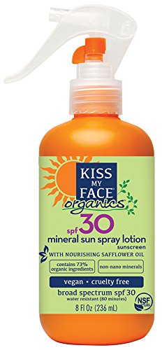 Kiss My Face Organics Sunscreen Spray SPF 30, 8 oz