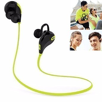 Bluetooth Earphones Yokkao Mini Wireless 41 Sports Running Gym Exercise Sweatproof Waterproof Headsets In-ear Stereo Built-in HD Microphone Green