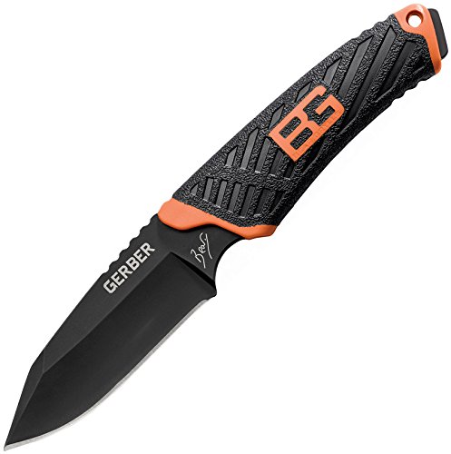 Gerber Bear Grylls Compact Fixed Blade Knife, Fine Edge, Black [31-002946]