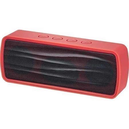 Insignia - Portable Bluetooth Stereo Speaker - Red