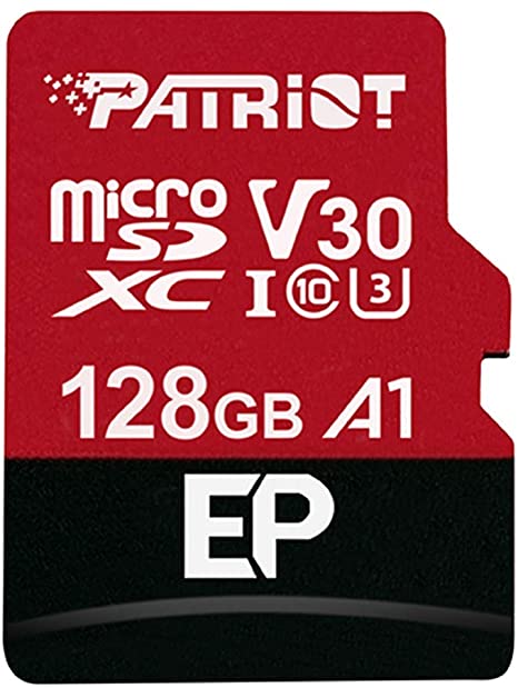 Patriot EP A1 microSD Card SDXC 128GB for Android Phones and Tablets, 4K Video Recording PEF128GEP31MCX