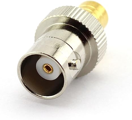 DGZZI 2-Pack BNC Female to SMB Female RF Coaxial Adapter BNC to SMB Coax Jack Connector