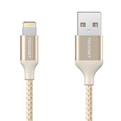 Lightning Cable TeckNet Lifetime Series iPhone Charger Cable PowerLink (1M) Apple Certified Nylon Braided Lightning to USB Cable for iPhone 8 7 Plus 6S Plus 6 Plus SE, iPad 5 4 3, Mini 5, iPad Pro2, Air 2, iPod and more