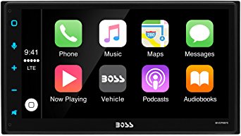 Boss Audio Systems BVCP9675 Double Din, Apple CarPlay, Bluetooth, MP3/USB (No CD/DVD) AM/FM Receiver, 6.75" Capacitive Touchscreen